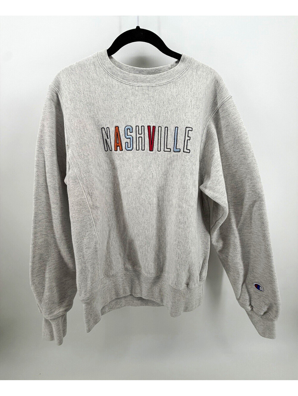Champion Reverse Weave Nashville Embroidered Graphic Crewneck Sweatshirt S
